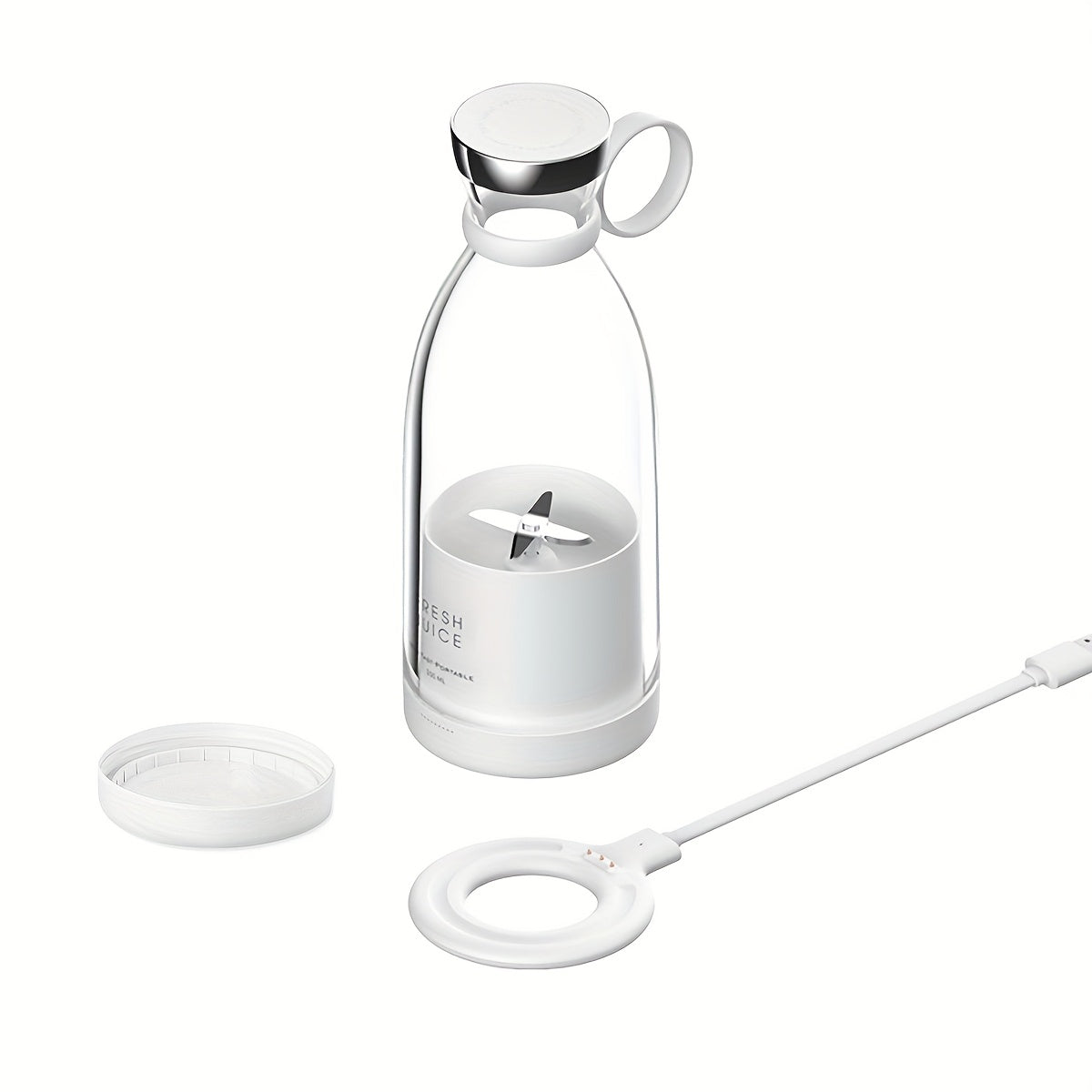11.83oz Portable Electric Wireless Mini Fruit Blender Juicer - Perfect for On-the Go!