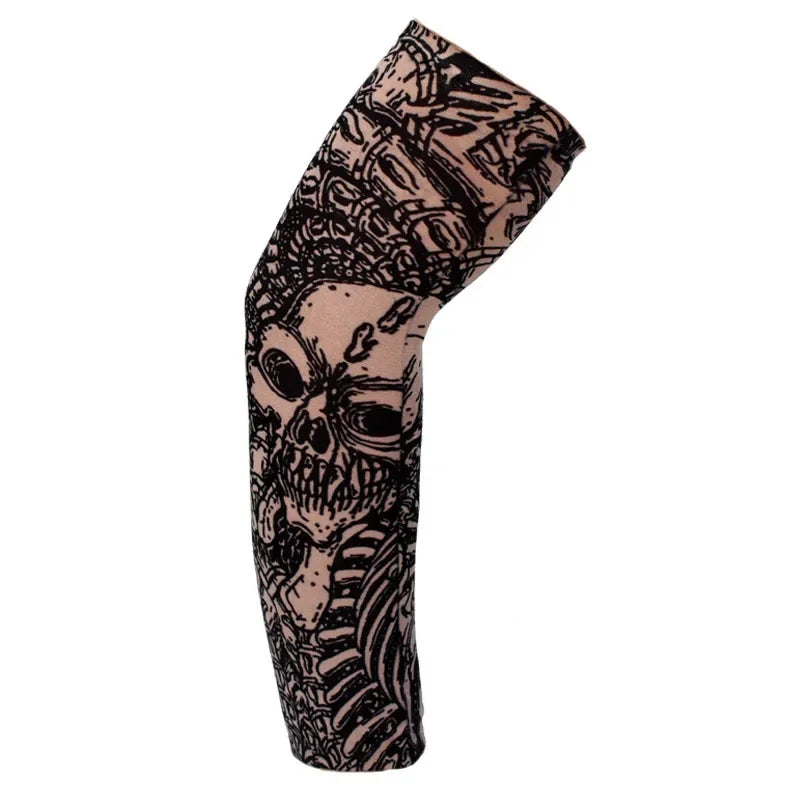 Summer Outdoor Riding Flower Arm Tattoo Sleeve Sports Travel Fishing Sunscreen Tattoo Sleeve Arm Guard