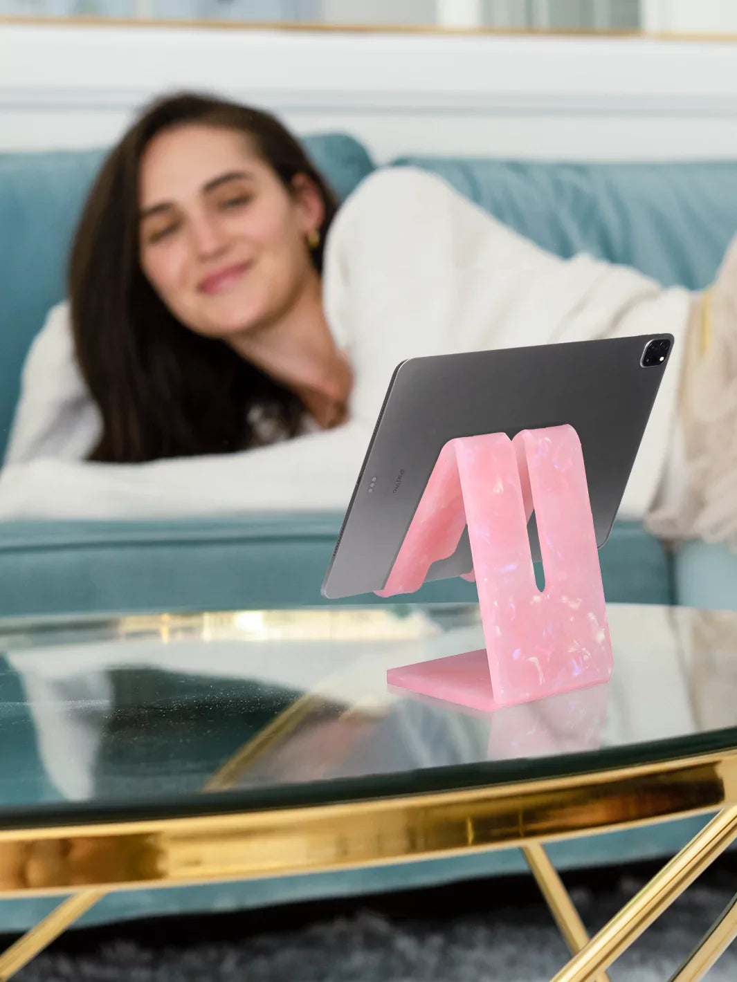 Rose Quartz Phone and Tablet Stand