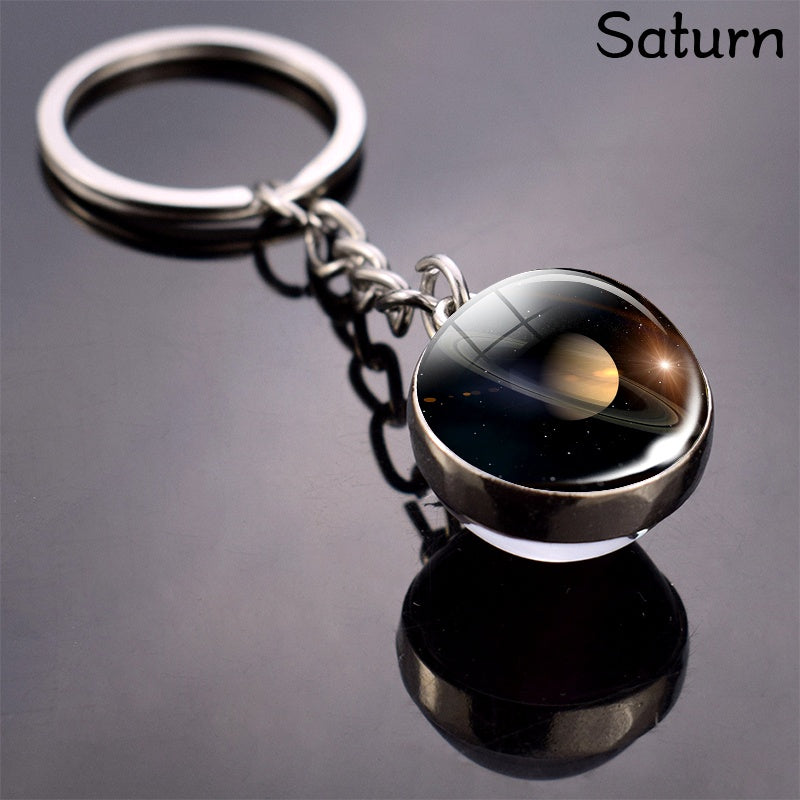 Solar System Eight Planets Keychain