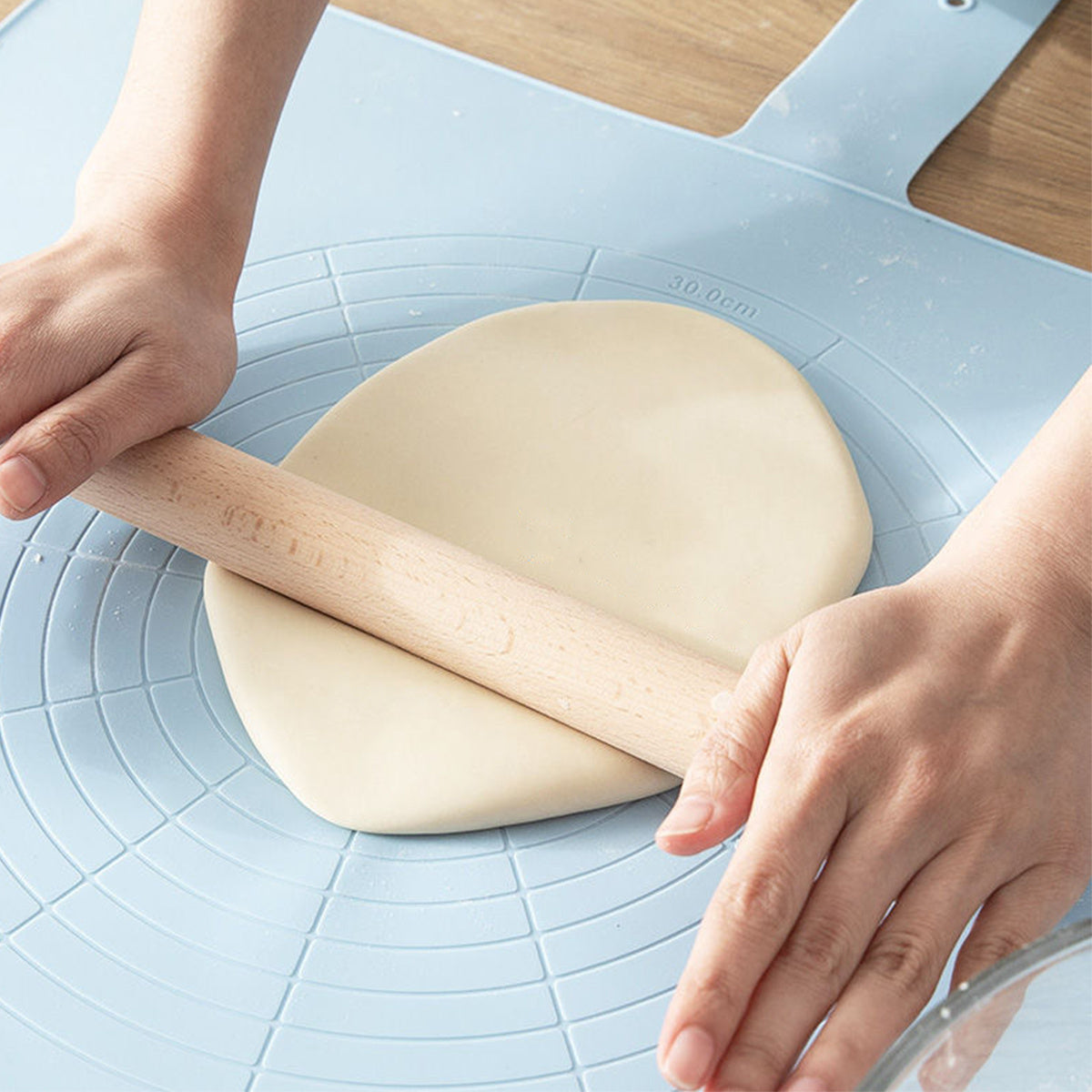 1pc High-quality Beech Wood Rolling Pin - Durable & Smooth Surface - For Baking & Pastry - Suitable for Home Bakers - Great Gift for Cooking Enthusiasts