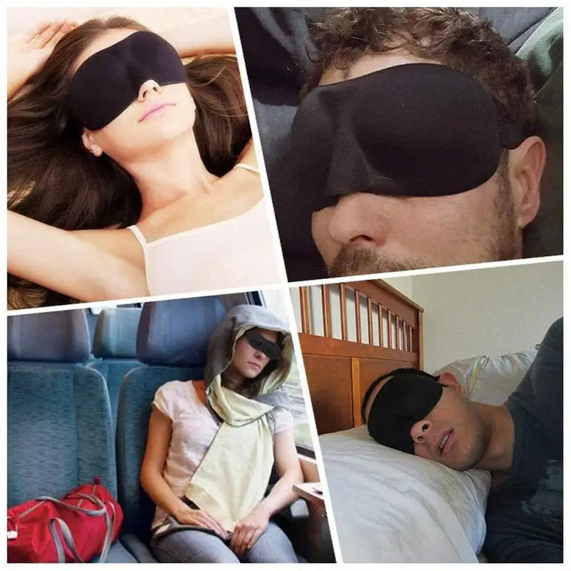 Eye Mask for Sleeping 3D Contoured Cup Sleep Mask Blindfold Concave Molded Night Sleep Mask Block Out Light with Women Men
