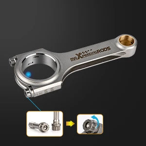 H-Beam Forged 4340 Connecting Rods For BMW 328i 528i E36 E46 M52B28 ARP 5.315" Belias Bellie Pleuel 4340 Floating Racing