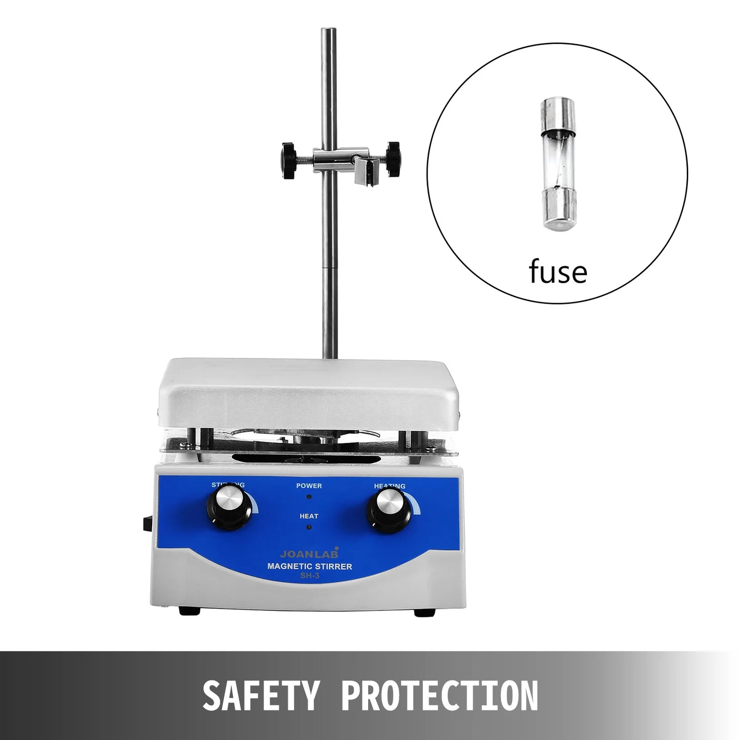 SucceBuy 1000ML 3000ML Electric Magnetic Stirrer Hot Plate Vortex Mixer Shaker With Stir Bar Medical Bioloicgal Chemical Lab