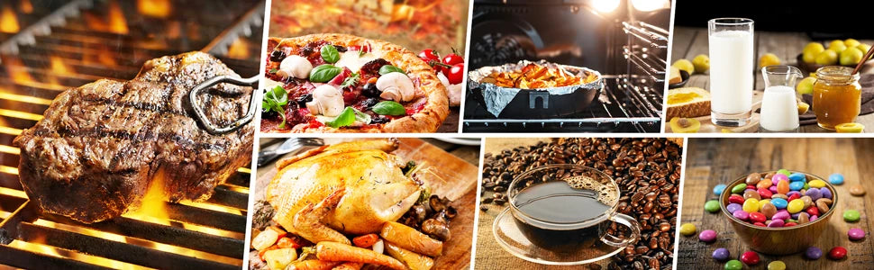 INKBIRD Digital Meat Thermometer With 2 External Probes IHT-2PB Backlight Display 2 Sec Instant Readout Bluetooth Rechargeable