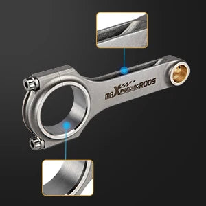 H-Beam Forged 4340 Connecting Rods For BMW 328i 528i E36 E46 M52B28 ARP 5.315" Belias Bellie Pleuel 4340 Floating Racing