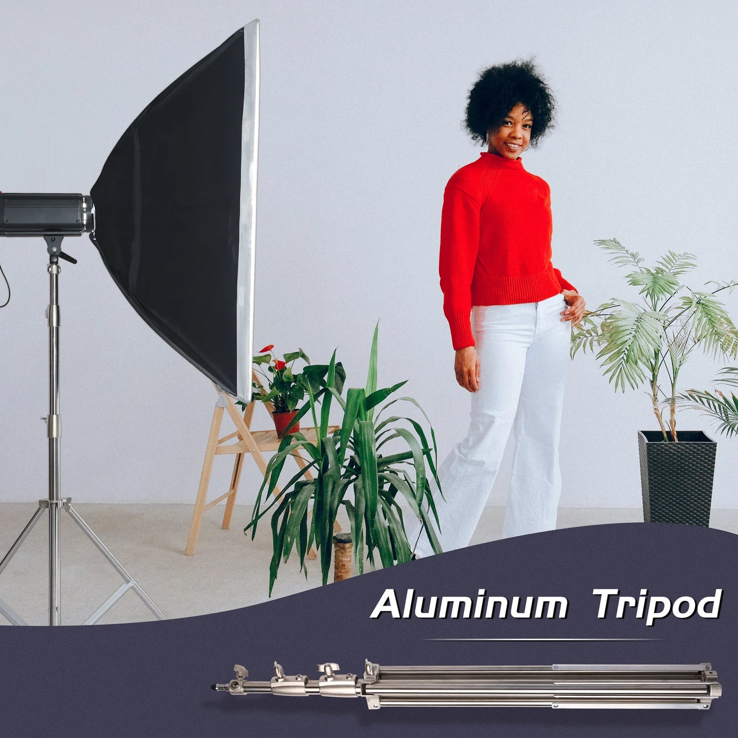 Tripod for Camera Aluminum Alloy Light Stand 290cm Portable Stand For Ring Light Live Youtube Cellphone Video & Photography Soft