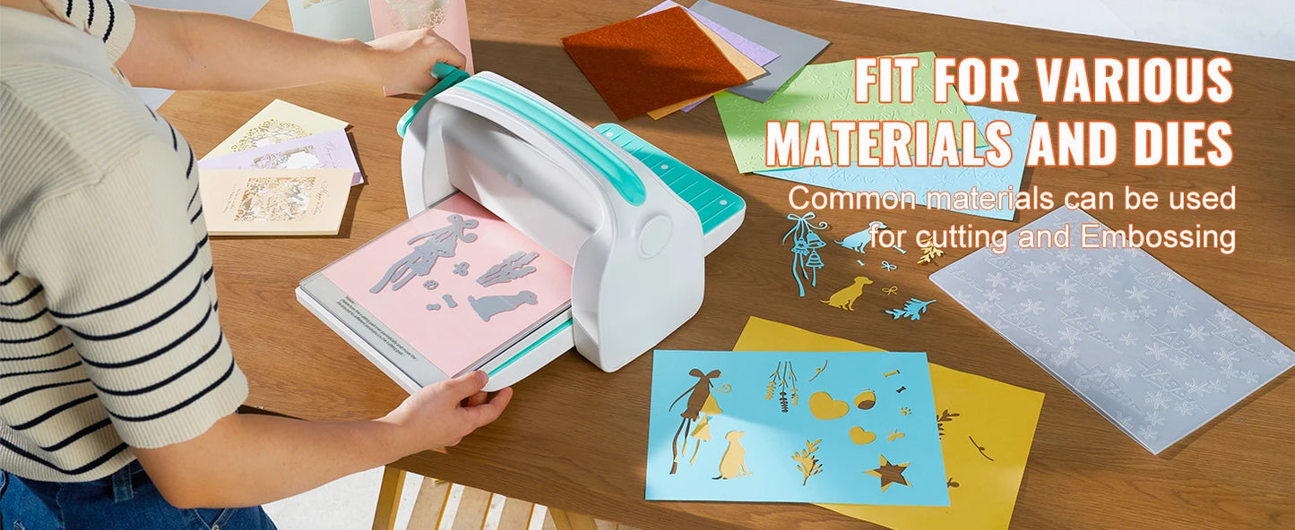SucceBuy 6/9in Manual Die Cutting Embossing Machine Mini Opening Scrapbooking Handmake Tools for DIY Art Craft Card Decorations