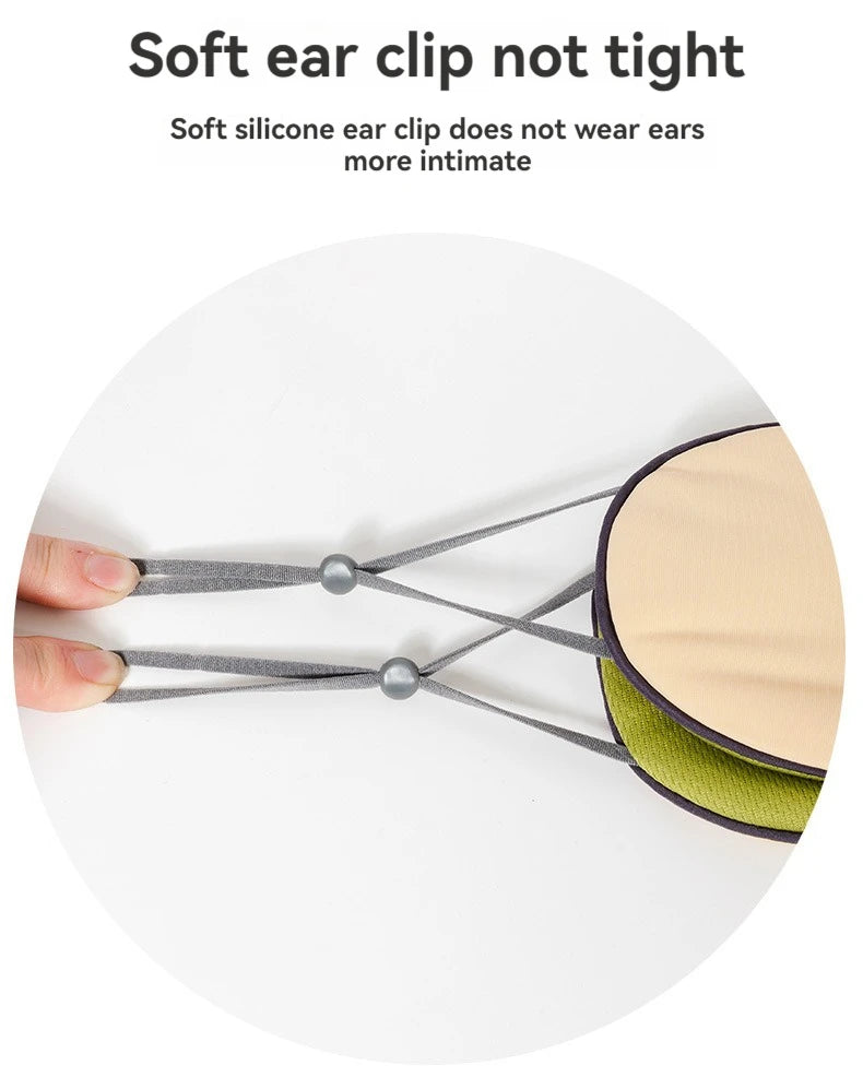 Sleeping Eye Mask Korean Style Ice Silk Warm And Cool Dual Use Adjustable Travel Light Blocking Breathable Eye Mask