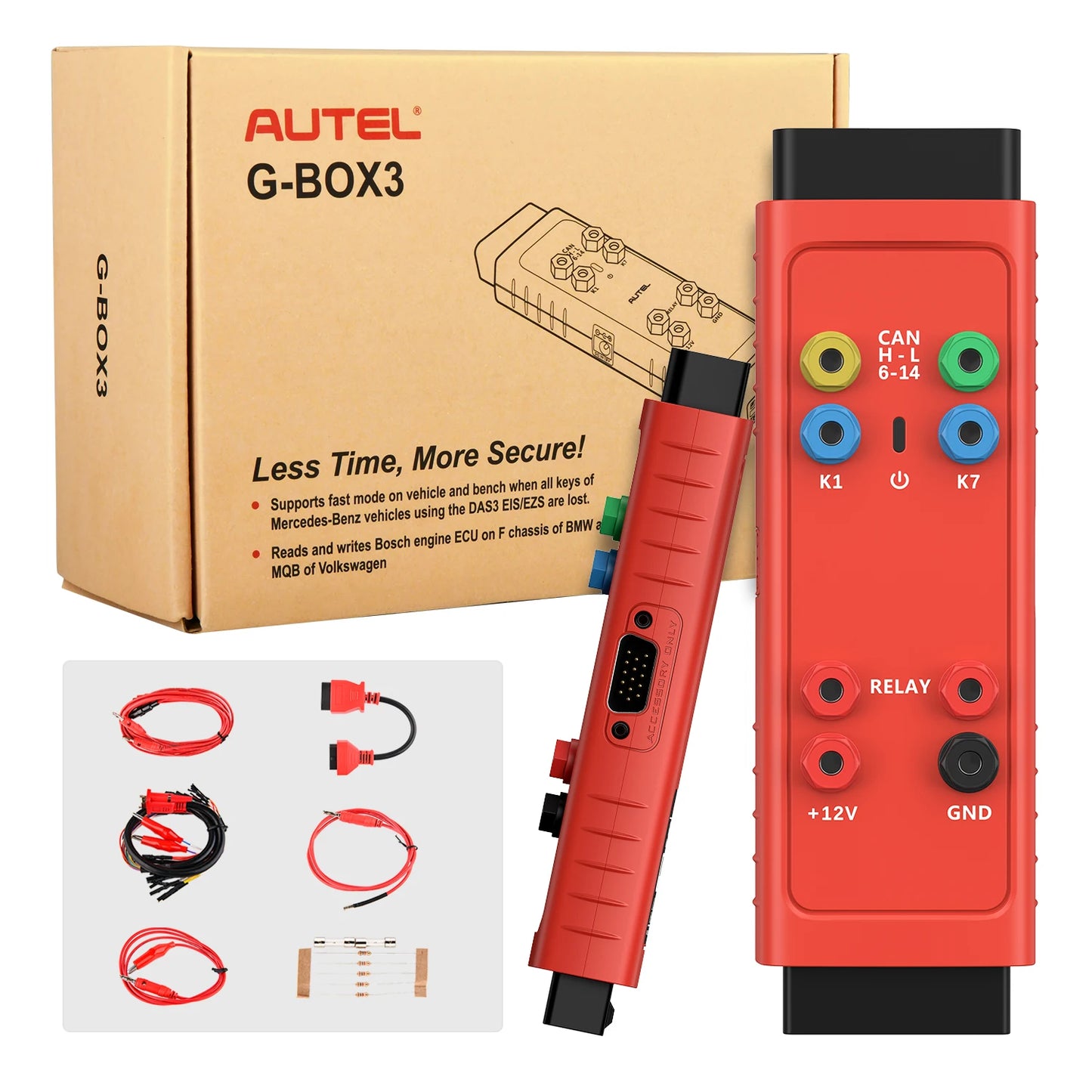 Autel GBOX 3 Key Programming Accessory Key for Mercedes-benz and BMW, Working with Autel KM100/ IM508/ IM608/ OTOFIX IM1/ IM2