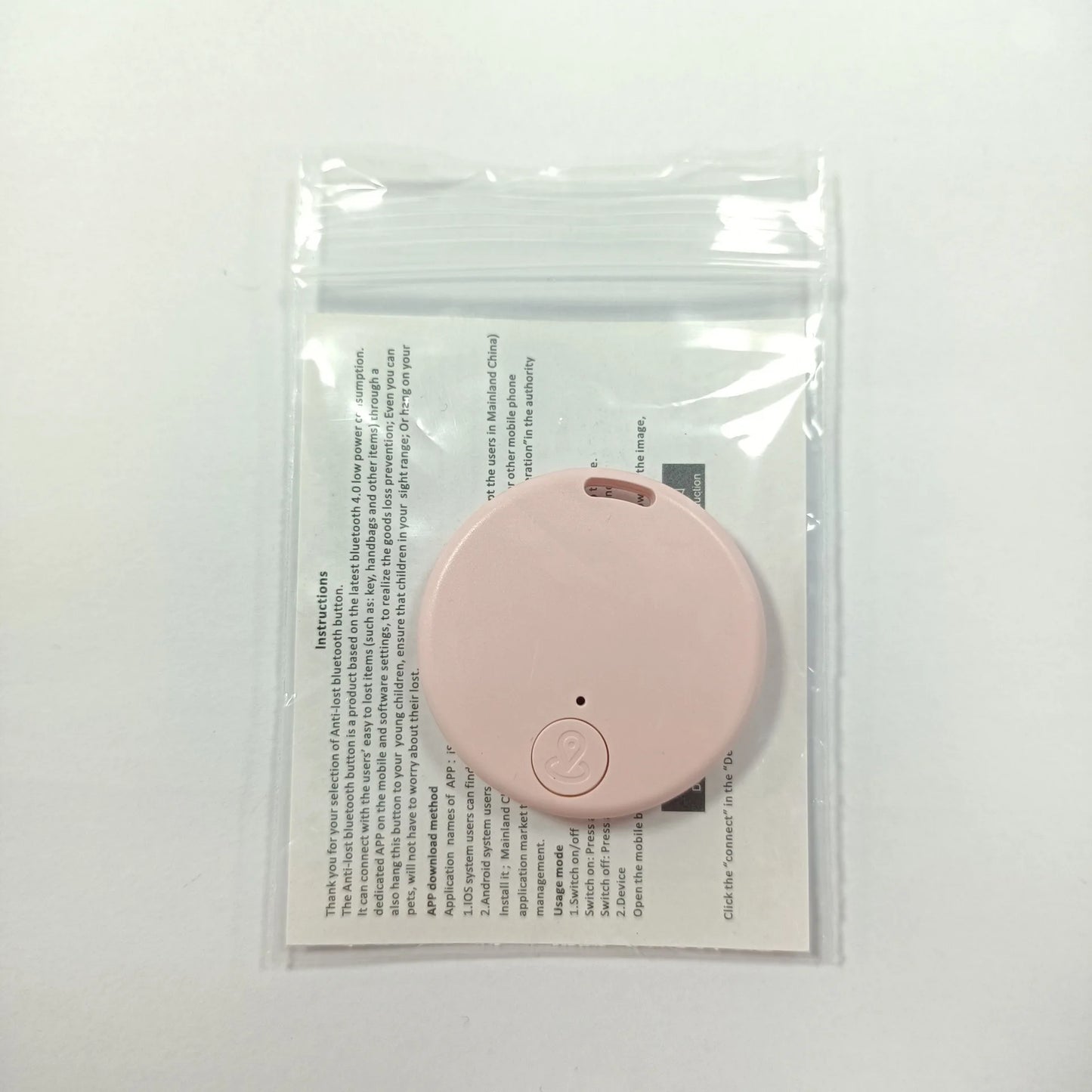 Mini Dog GPS Bluetooth 5.0 Tracker Anti-Lost Device Round Anti-Lost Device Pet Kids Bag Wallet Tracking Smart Finder Locator