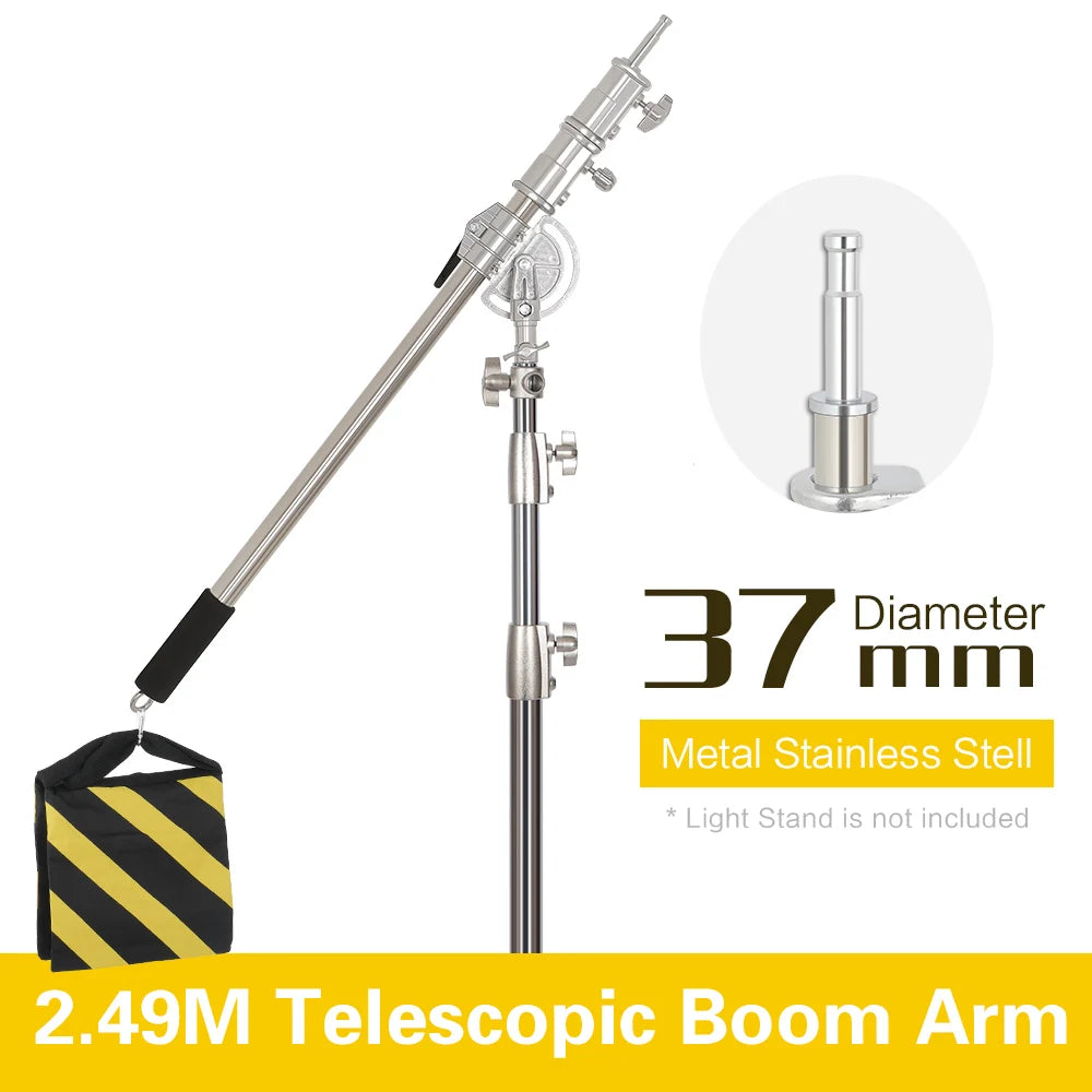 Tripod for Camera Aluminum Alloy Light Stand 290cm Portable Stand For Ring Light Live Youtube Cellphone Video & Photography Soft