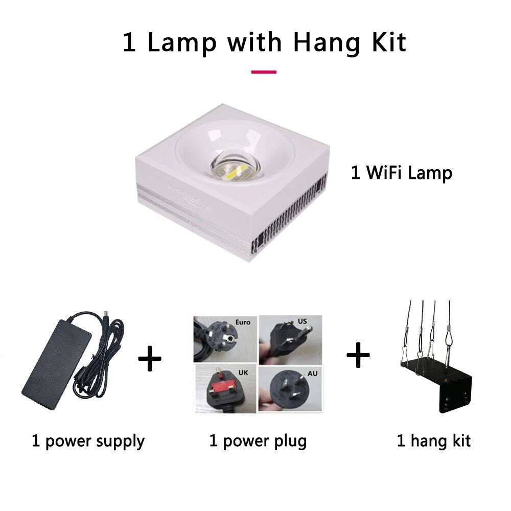 NEW PopBloom RL90 WiFi Led Aquarium Light Full Spectrum, Reef Light Aquarium Saltwater Coral Growing Marine Aquarium Tank Lamp