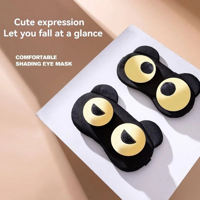 Cute Eye Mask Sleep Soothing Eye Fatigue Warm Compress Wear Comfortable Children And Students Eye Masks