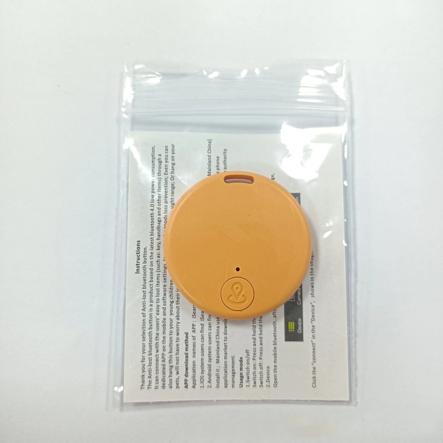 Mini Dog GPS Bluetooth 5.0 Tracker Anti-Lost Device Round Anti-Lost Device Pet Kids Bag Wallet Tracking Smart Finder Locator