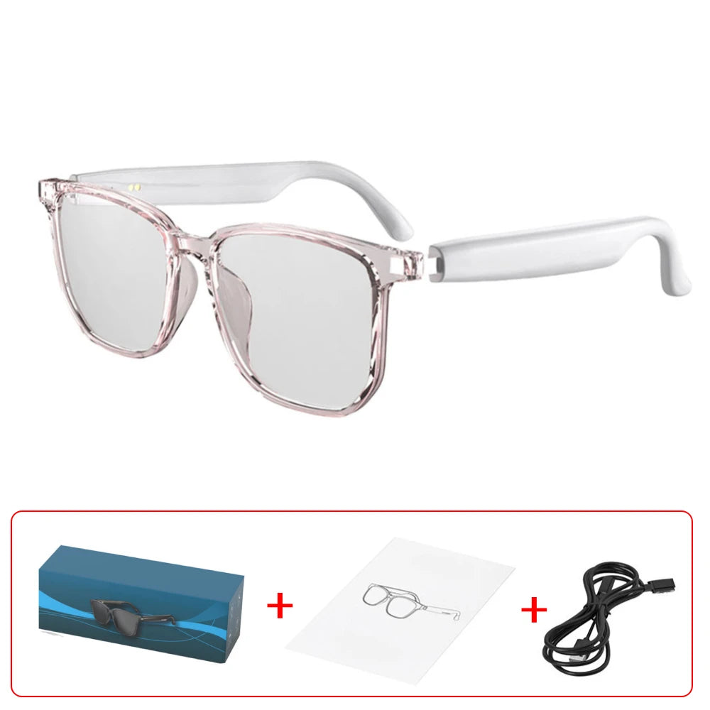 Smart Glasses Earphones Automatic Voice Translation AI Glasses Support 75 Languages Audio Glasses for Travel Business Meeting