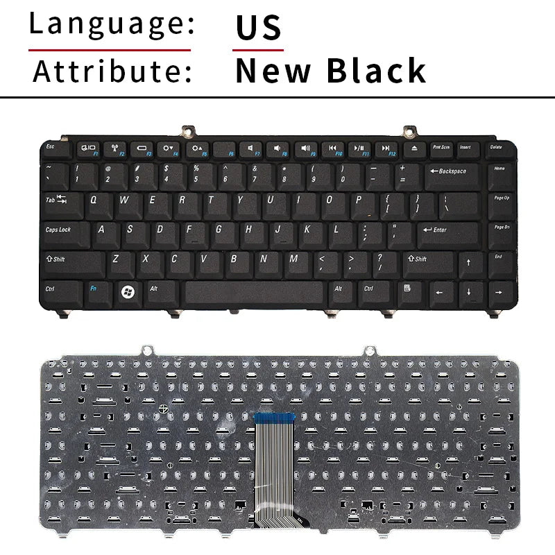 New US/English RU/Russian Laptop Keyboard  For Dell Inspiron 1545 1520 1420 1400 PP41L M1330 M1550 NK750 PP25L PP29L PP22L