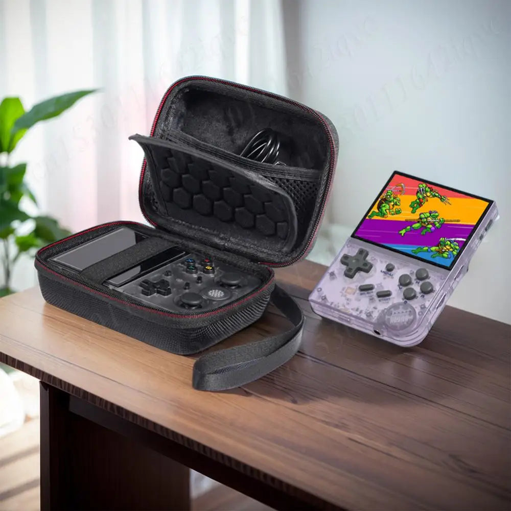 For R36S/R35S Game Console Storage Bag Hard Carrying Case Shockproof Carrying Bag for Anbernic RG35XX/RG353V/RG353VS Case Bag