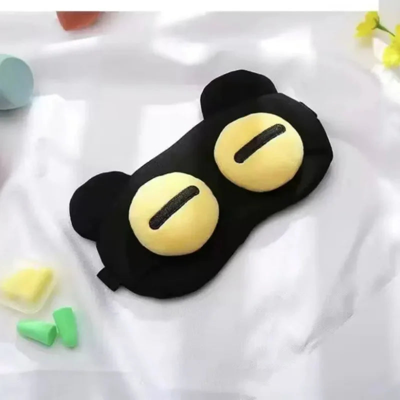 Cute Eye Mask Sleep Soothing Eye Fatigue Warm Compress Wear Comfortable Children And Students Eye Masks