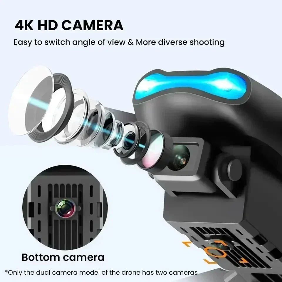 New E99Pro RC Drone 4K Professional With Wide Angle Dual HD Camera Foldable RC Helicopter 5G WIFI FPV Height Hold Apron Sell