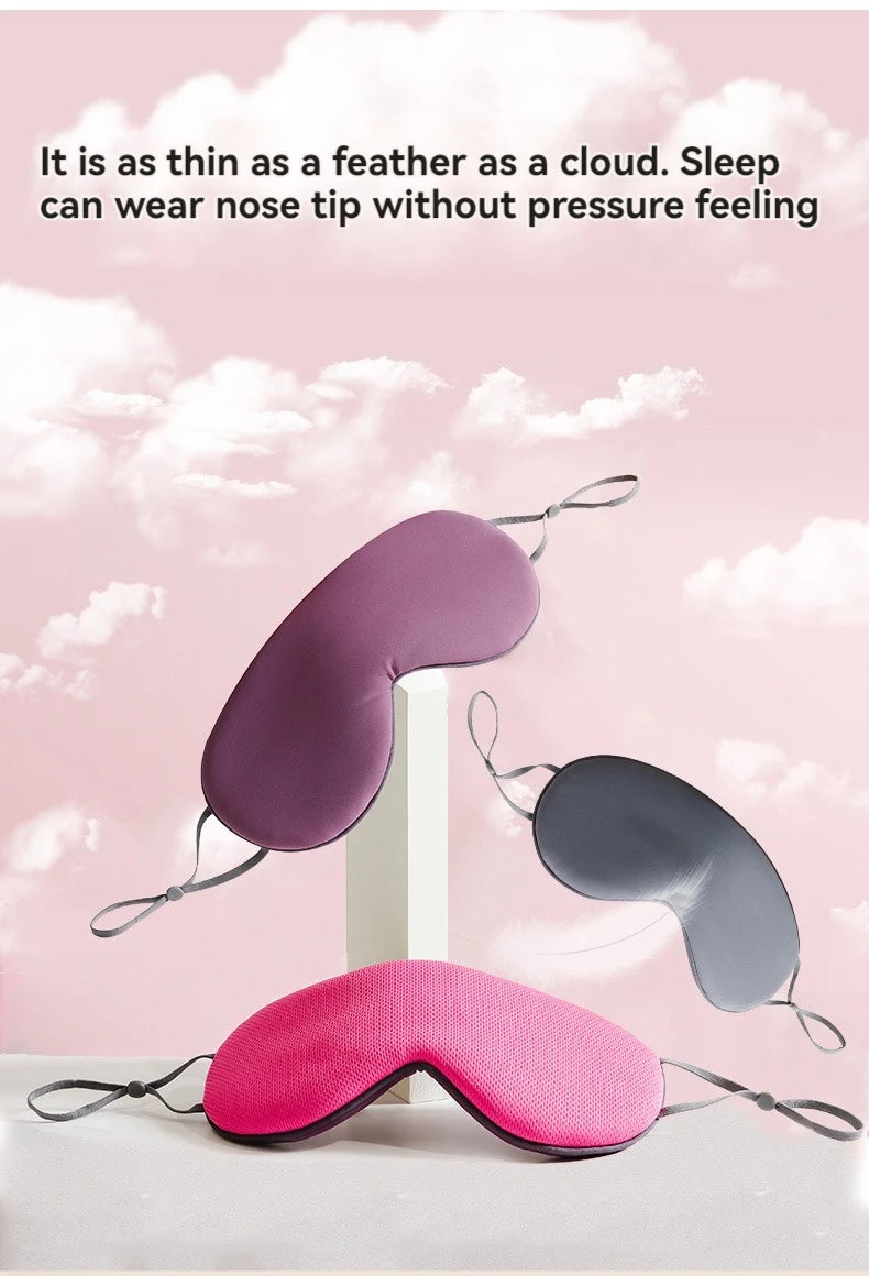 Sleeping Eye Mask Korean Style Ice Silk Warm And Cool Dual Use Adjustable Travel Light Blocking Breathable Eye Mask