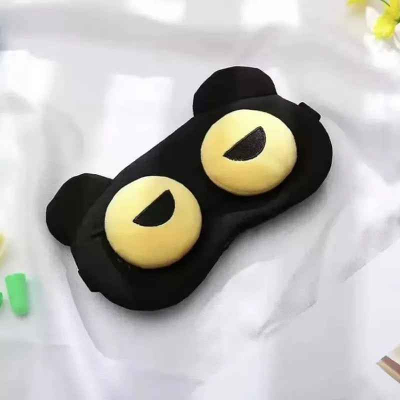 Cute Eye Mask Sleep Soothing Eye Fatigue Warm Compress Wear Comfortable Children And Students Eye Masks