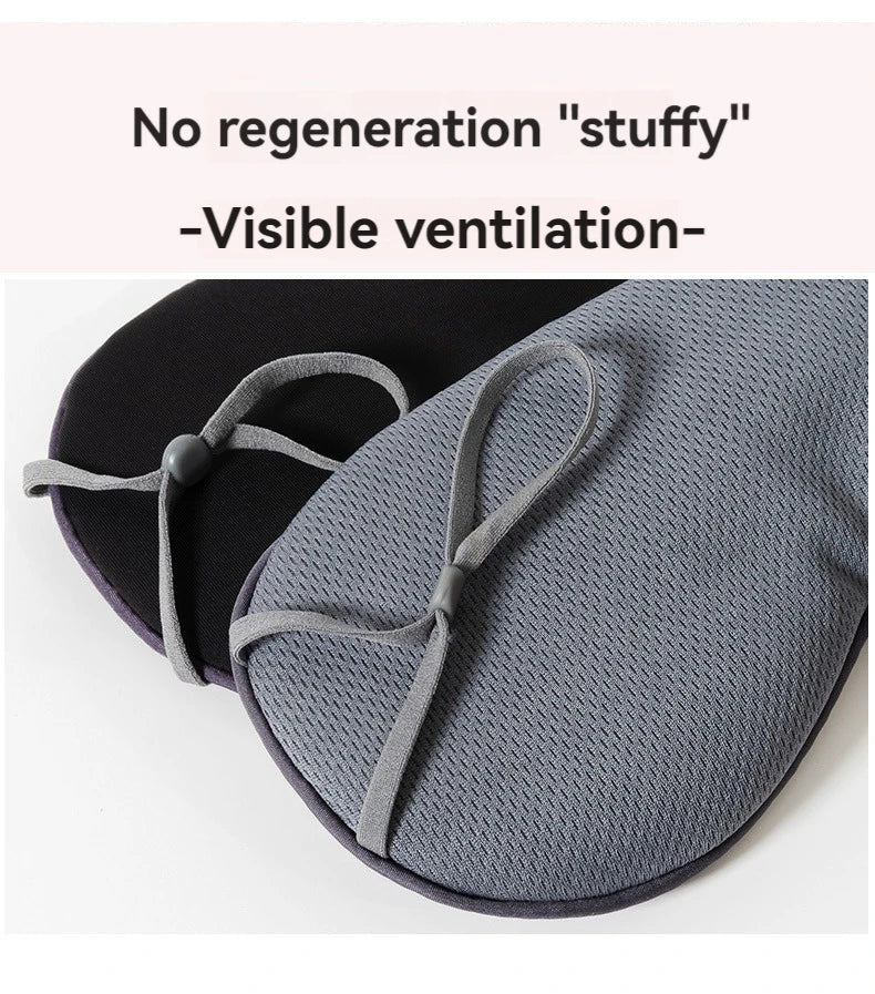 Sleeping Eye Mask Korean Style Ice Silk Warm And Cool Dual Use Adjustable Travel Light Blocking Breathable Eye Mask