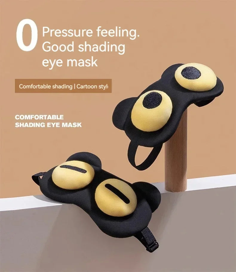Cute eye masks, creative sleep eye masks, light-blocking midday rest eye masks, and eye fatigue relief eye masks