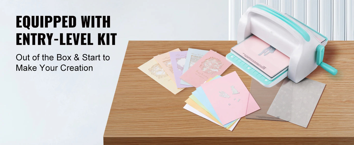 SucceBuy 6/9in Manual Die Cutting Embossing Machine Mini Opening Scrapbooking Handmake Tools for DIY Art Craft Card Decorations