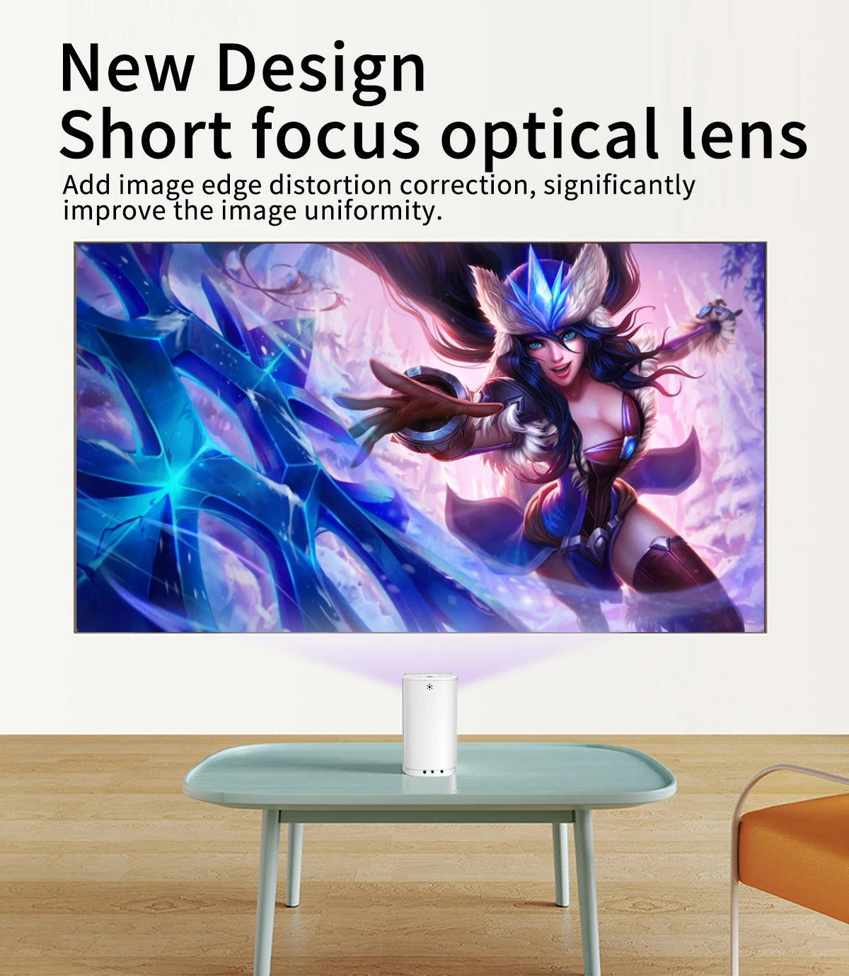 Smart Projector WIFI Mini Portable Home Theater Mobile Phone Same Screen Projector Support 4K LED Home Video Projector &Speaker