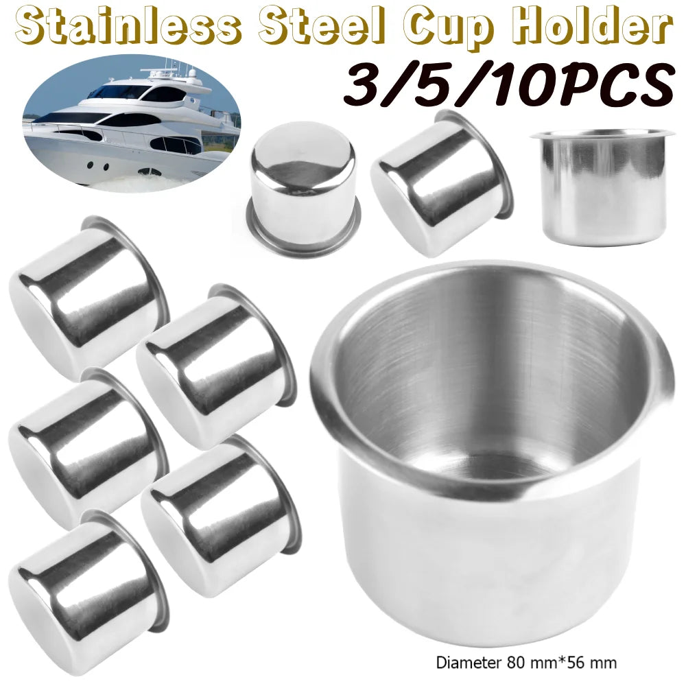 3/5/10PCS Cup Drinking Holder Practical Cup Holder Drink Rack Support Accessories for Marine Boat Yacht Car Truck Camper