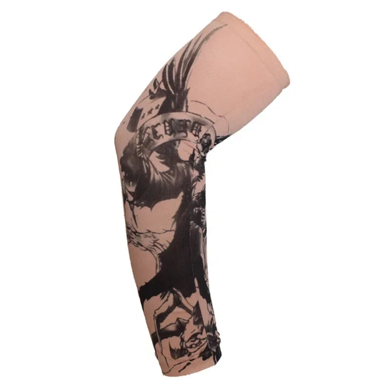 Summer Outdoor Riding Flower Arm Tattoo Sleeve Sports Travel Fishing Sunscreen Tattoo Sleeve Arm Guard