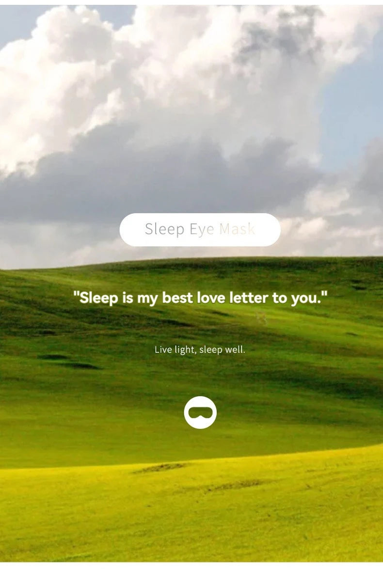 Sleeping Eye Mask Korean Style Ice Silk Warm And Cool Dual Use Adjustable Travel Light Blocking Breathable Eye Mask