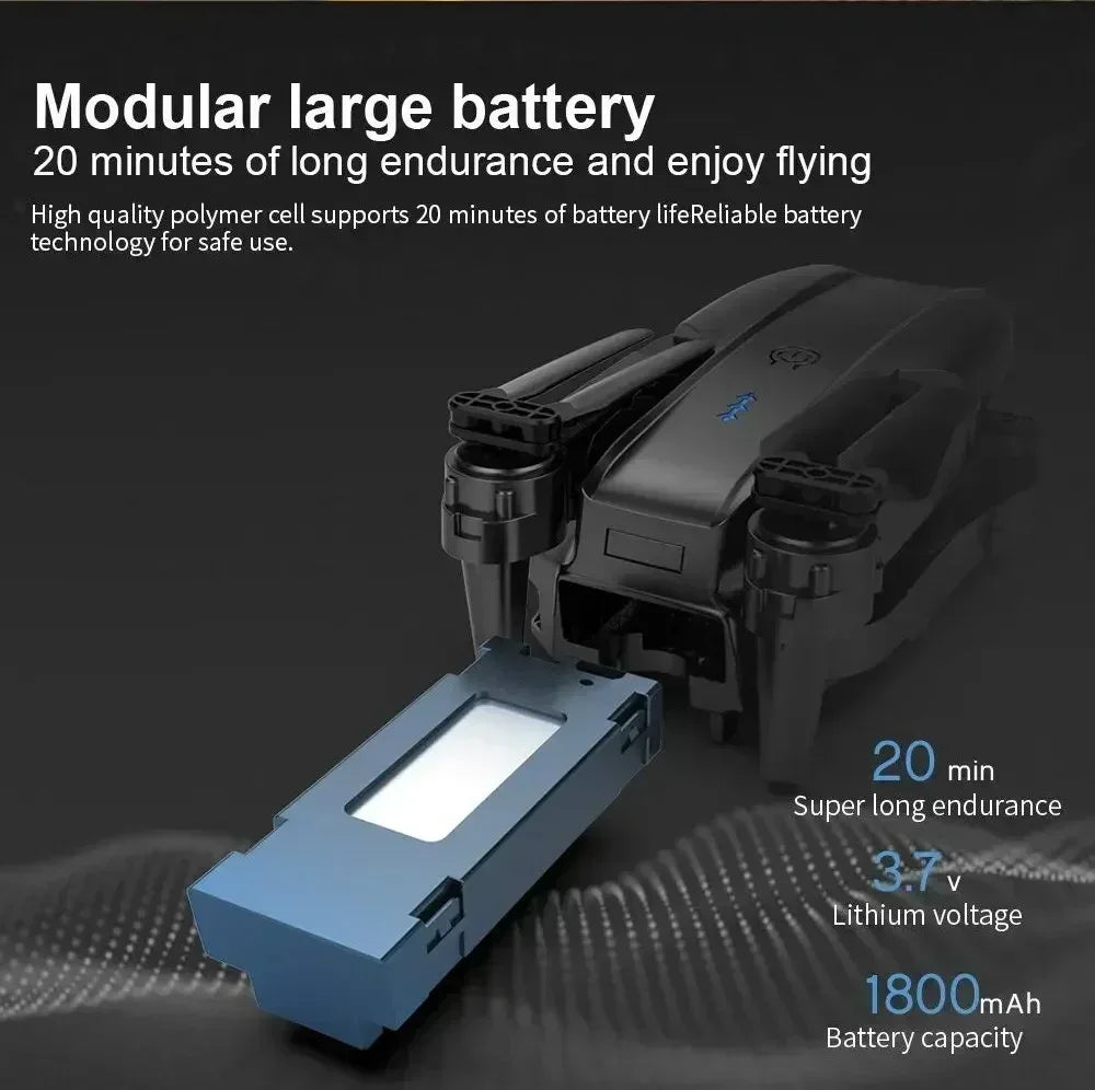 New E99Pro RC Drone 4K Professional With Wide Angle Dual HD Camera Foldable RC Helicopter 5G WIFI FPV Height Hold Apron Sell