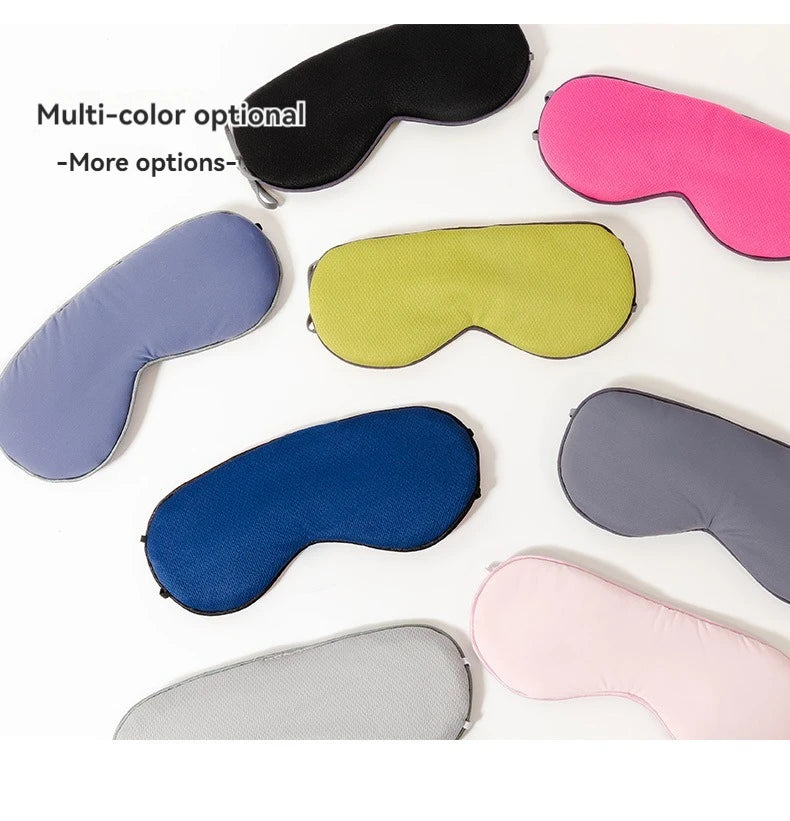 Sleeping Eye Mask Korean Style Ice Silk Warm And Cool Dual Use Adjustable Travel Light Blocking Breathable Eye Mask