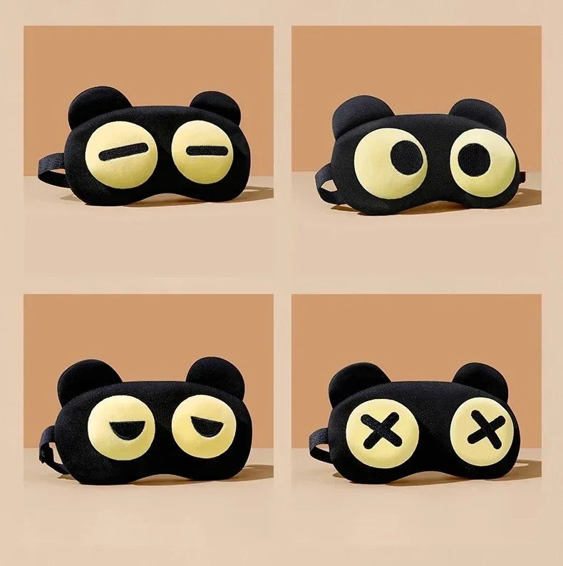 Cute Eye Mask Sleep Soothing Eye Fatigue Warm Compress Wear Comfortable Children And Students Eye Masks