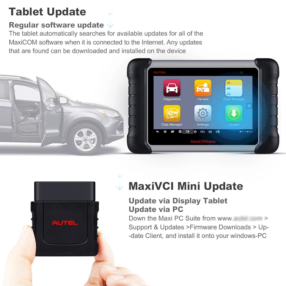Autel MaxiCOM MK808BT PRO Car Diagnostic Tools OBD2 Scanner Code Reader All System Diagnosis PK MK808 MK808S