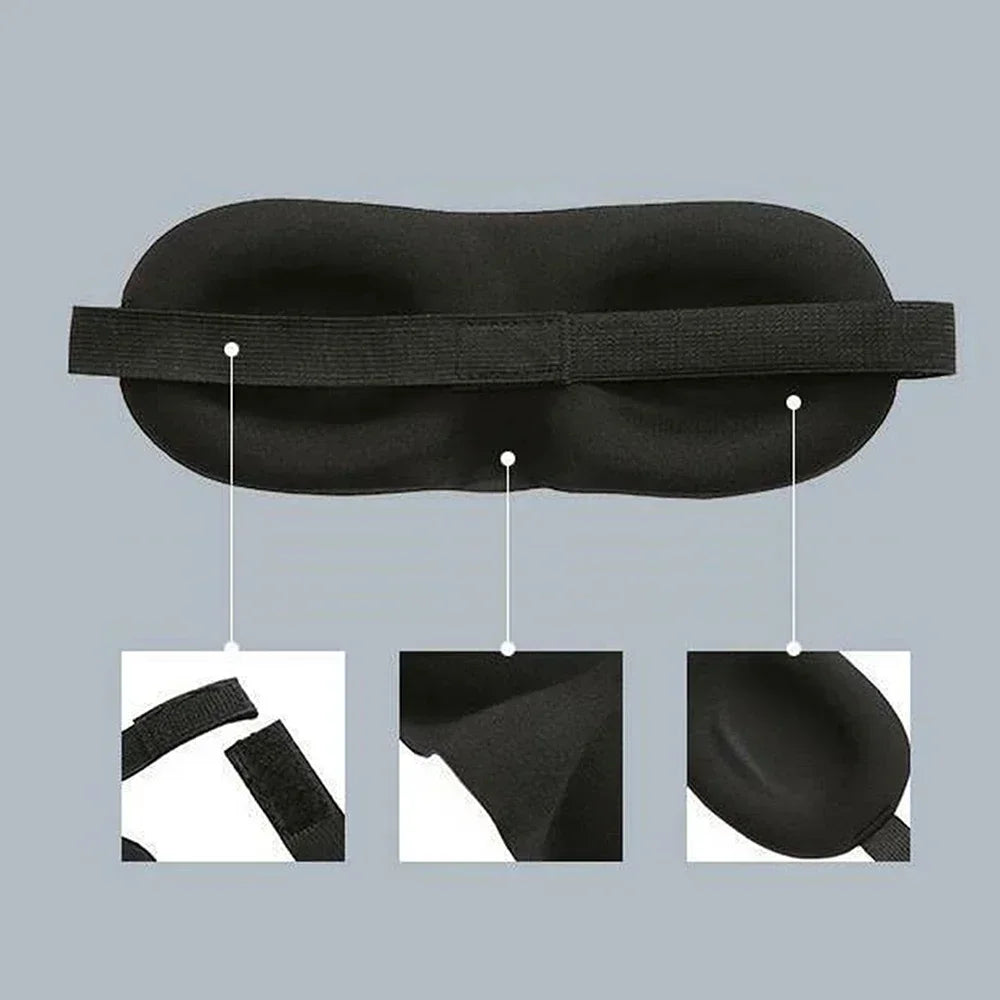 Eye Mask for Sleeping 3D Contoured Cup Blindfold Concave Molded Night Sleep Face Masks Block Out Light with Women Men Eyepatch