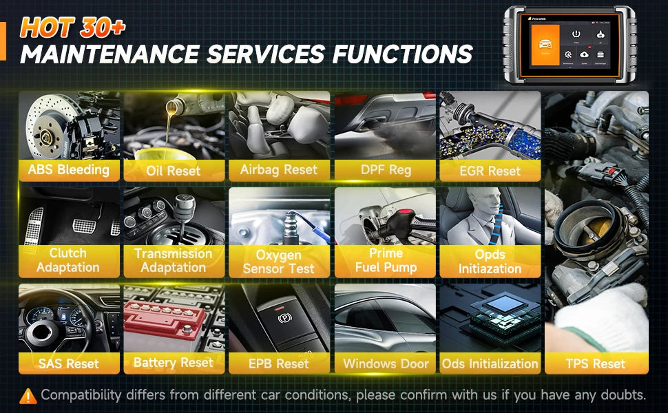 FOXWELL NT809TS TPMS Programming Tool All Systems Diagnostic Bi-Directional Control 30+ Reset OBD2 Bluetooth Automotive Scanner