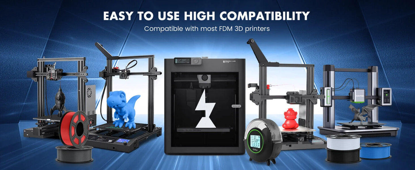 JAYO 2Roll PETG/PETG Clear 3D Printer Filament 1.75 ±0.02mm 1.1kg/roll High Toughness Neatly Wound Filament Fit Most FDM Printer