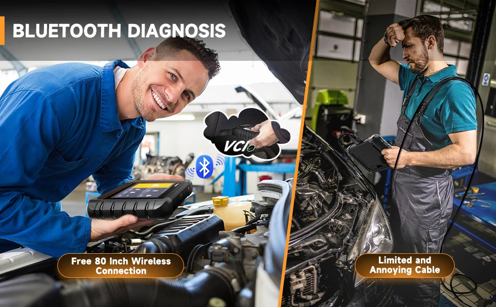 FOXWELL NT809TS TPMS Programming Tool All Systems Diagnostic Bi-Directional Control 30+ Reset OBD2 Bluetooth Automotive Scanner