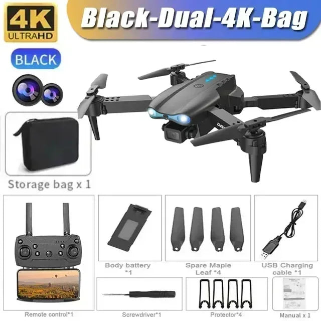 New E99Pro RC Drone 4K Professional With Wide Angle Dual HD Camera Foldable RC Helicopter 5G WIFI FPV Height Hold Apron Sell