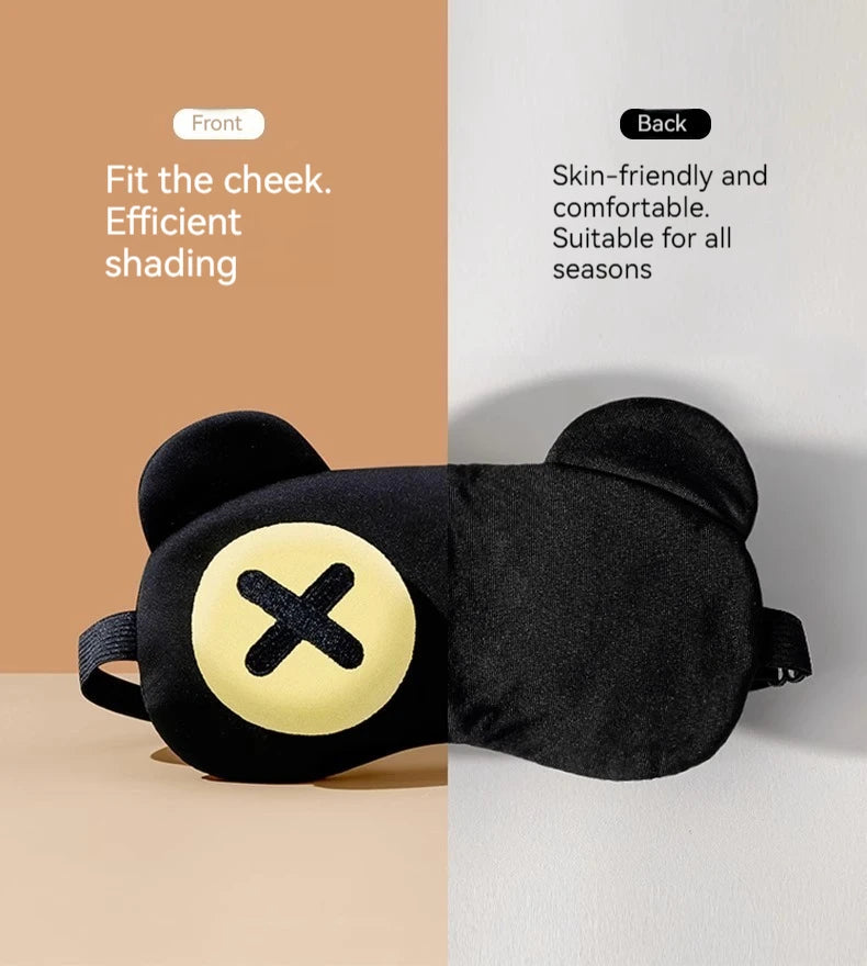 Cute eye masks, creative sleep eye masks, light-blocking midday rest eye masks, and eye fatigue relief eye masks