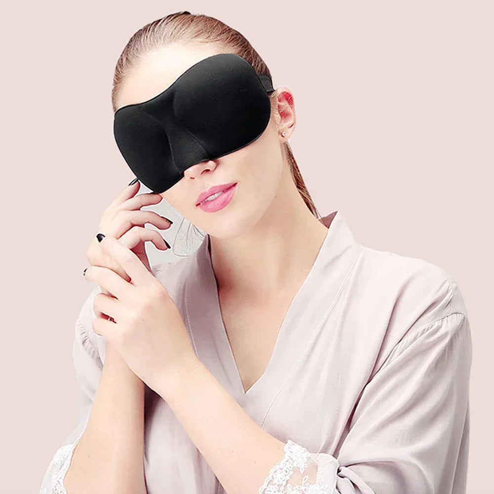 Eye Mask for Sleeping 3D Contoured Cup Blindfold Concave Molded Night Sleep Face Masks Block Out Light with Women Men Eyepatch