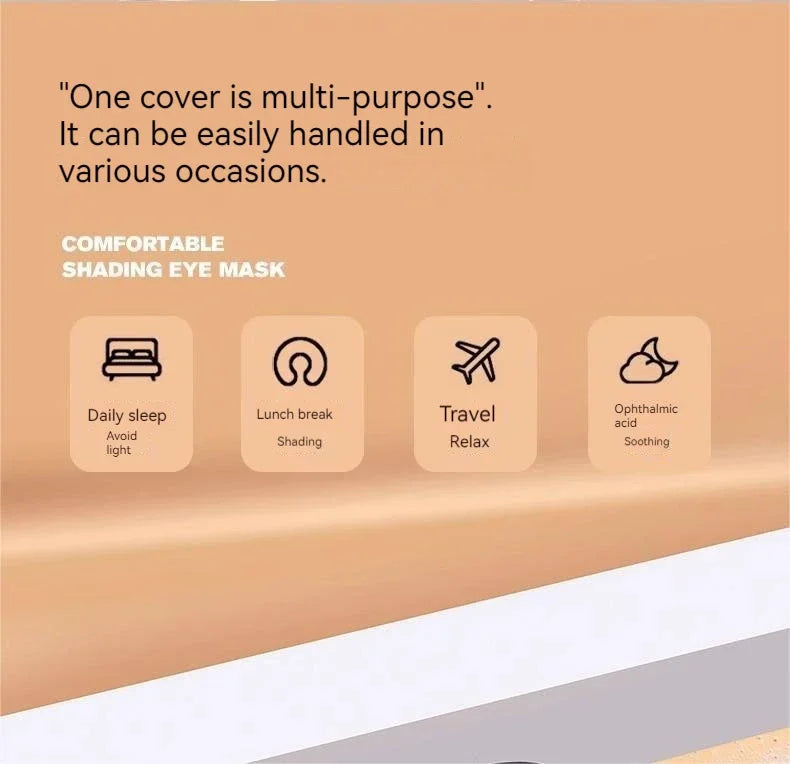 Cute Eye Mask Sleep Soothing Eye Fatigue Warm Compress Wear Comfortable Children And Students Eye Masks