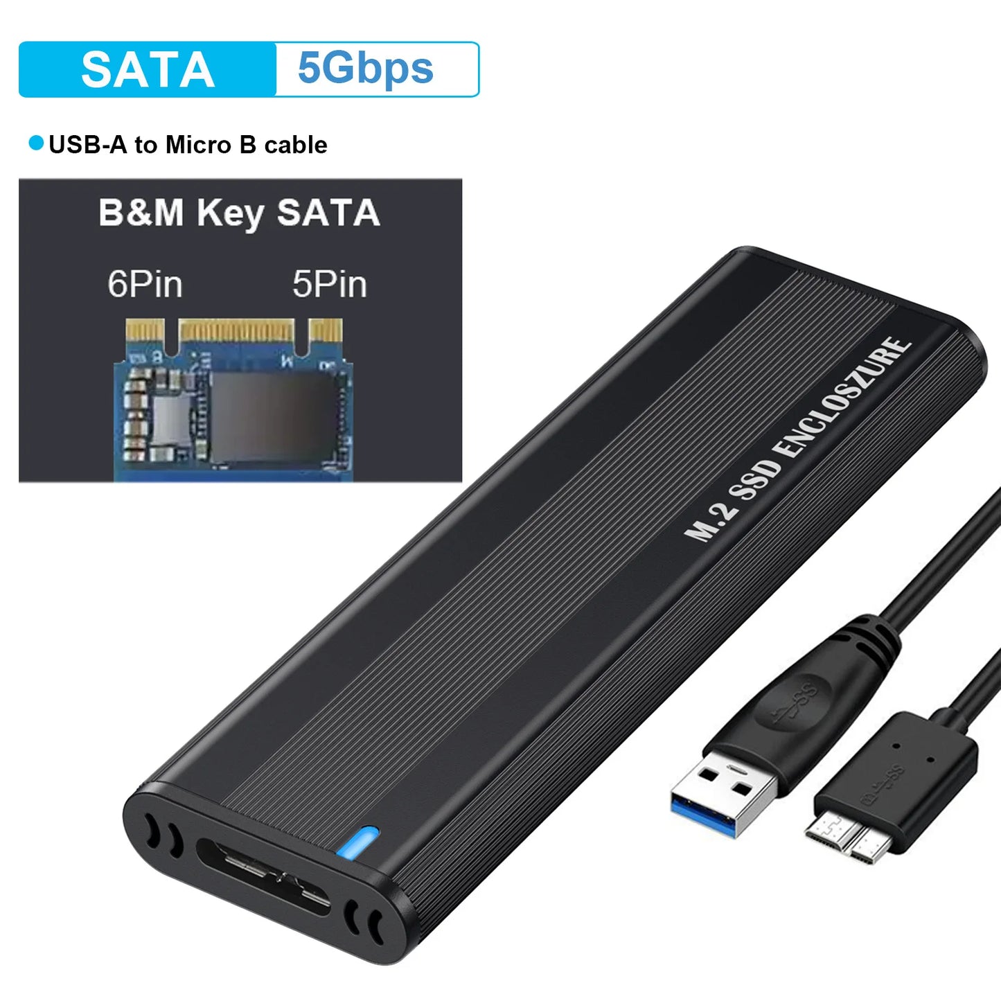 10Gbps M2 SSD Case NVME SATA Dual Protocol M.2 to USB Type C 3.1 SSD Adapter for NVME PCIE NGFF SATA SSD Disk Box M.2 SSD Case