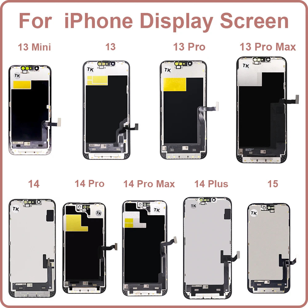 AAA+++ For iPhone XR XS MAX 11 Display 3D Touch Screen Replace For 12 14 Plus 11 Pro screen incell 12 Pro Max display 13 Min