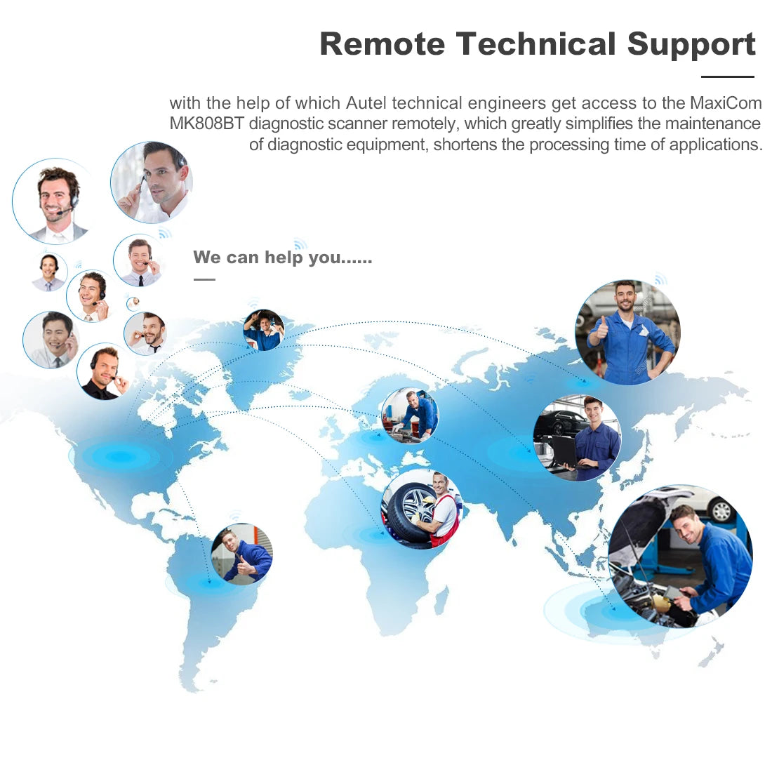 Autel MaxiCOM MK808BT PRO Car Diagnostic Tools OBD2 Scanner Code Reader All System Diagnosis PK MK808 MK808S