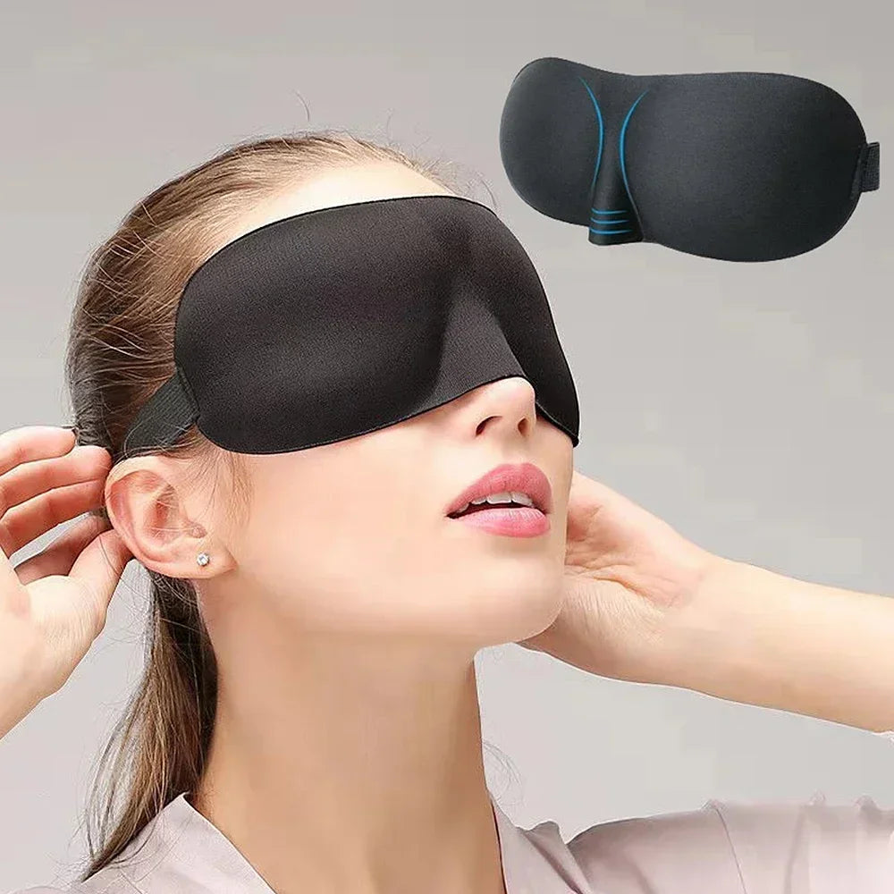 Eye Mask for Sleeping 3D Contoured Cup Blindfold Concave Molded Night Sleep Face Masks Block Out Light with Women Men Eyepatch