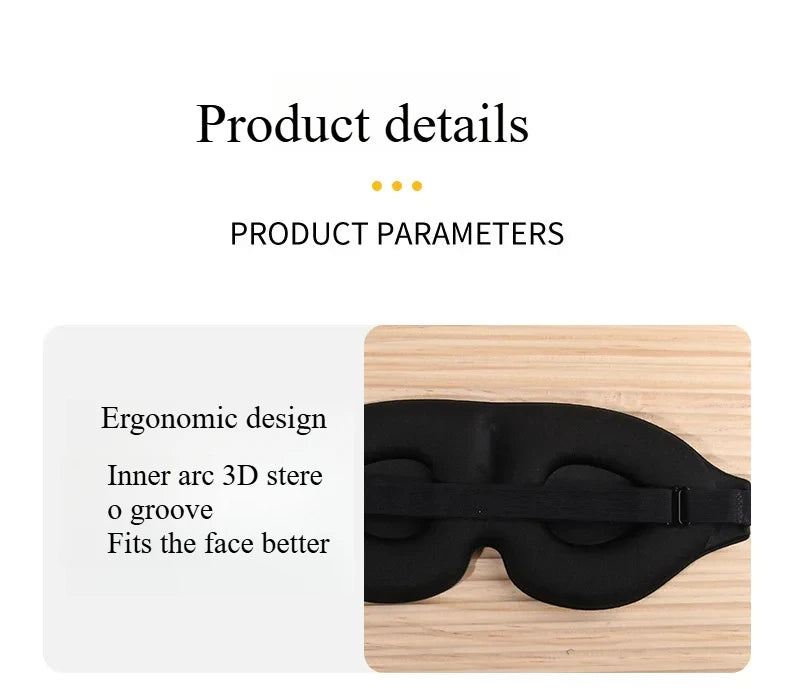 Eye Mask for Sleeping 3D Contoured Cup Blindfold Concave Molded Night Sleep Mask Block Out Light with Women Men  Cute Sleep Mask